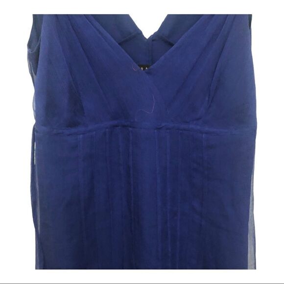 Ted Baker Silk Dress, Sleeveless, Blue Size 2 - Picture 8 of 11